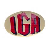 Large IGA Stores SSP Oval Sign