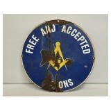 Masonic Lodge Round 18' SSP Sign