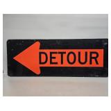 Detour Metal Street Sign