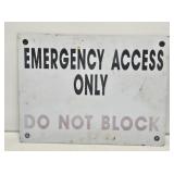 Emergency Access Sign