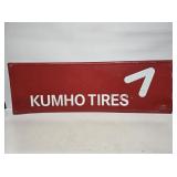 Kumho Tires Embossed Metal Sign
