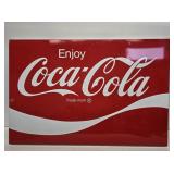 Enjoy Coca-Cola Painted Cookie Cutter Style Sign