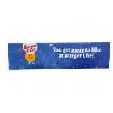 2 Piece Burger Chef Metal Sign