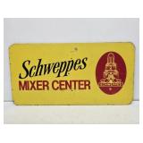 Schweppes Mixer Center Masonite Sign