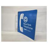 Large New York Telephone Flange Sign