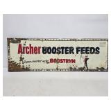 Archer Booster Feeds Tin Tacker Sign