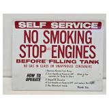 NOS Gas Pump Flange Sign