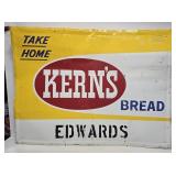 Kern's Bread Embossed Metal Marquee Sign