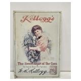 Kellogg's Embossed Metal Sign