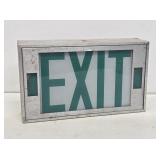 Glass Lighted Exit Sign