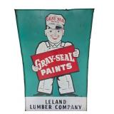 Large Gray-Seal Paints Painted Metal Marquee Sign
