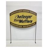 Challenger Mufflers Rack Topper Sign
