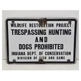 Indiana Dept of Conservation SSP Sign