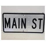 Main Street Metal Street Sign