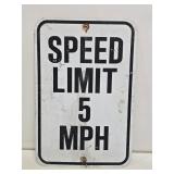 Speed Limit Metal Street Sign