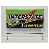 Interstate Batteries Metal Rack Topper Sign