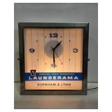 1960's Launderama Light-Up Advertising Clock