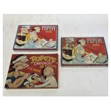 (3) 1933 Popeye Tin Lithograph Paint Sets