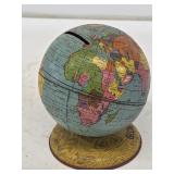 Early J. Chein Tin Globe Coin Bank