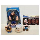 Assorted Popeye Collectibles
