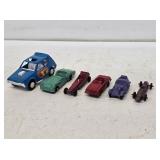 6 Tootsietoy Cars