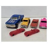 6 Plastic Car & Truck Toys