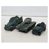 3 Auburn Rubber Military Toys