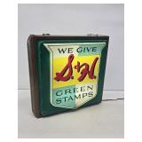 1940's S&H Green Stamps Lighted Sign