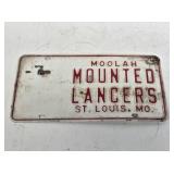 1970's Moolah Mounted Lancers St. Louis Plate