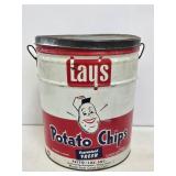 Large Lay's Potato Chips Advertising Tin
