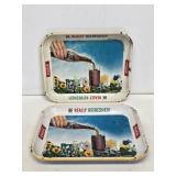 (2) 1950's Coca-Cola Metal Serving Trays