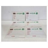 6 NOS Moor Man's Feeds 4-H Cardstock Signs