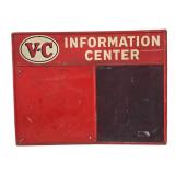 1950's V-C Fertilizers Information Chalkboard Sign
