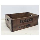 Dad's Root Beer Wooden Bottle Crate