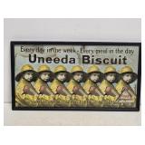 1920's Uneeda Biscuit Lithograph Cardstock Sign