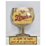 Stroh's Beer Bar Sign