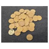 53 Wheat Pennies