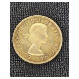 1953 Silver Canadian 50 Cent Piece