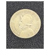1930 Silver Panama 1/2 Balboa Coin