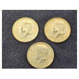 (3) 1967 Kennedy 40% Silver 1/2 Dollars