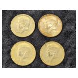 (4) 1968 Kennedy 40% Silver 1/2 Dollars