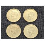 (4) 1967 Kennedy 40% Silver 1/2 Dollars