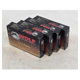 (4) Wolf Gold .223 Rem Ammo 20 Ct. Boxes