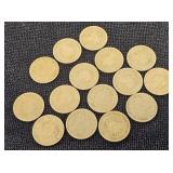 15 Liberty Nickels & 2 Union Shield Nickels