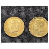 (2) 1964 Kennedy Silver 1/2 Dollars