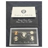 1997 US Mint Silver Proof Set with COA