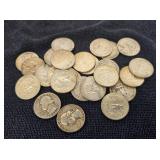 (27) Washington Silver Quarters