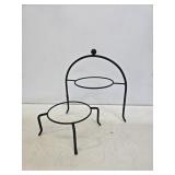 Small Wrought Iron Plate Stand