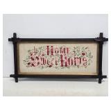 Early Framed Sampler with Victorian Frame