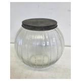 Early Hoosier Cabinet Glass Sugar Jar